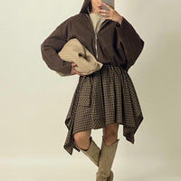 Giacca "Nuvola Suede" Marrone