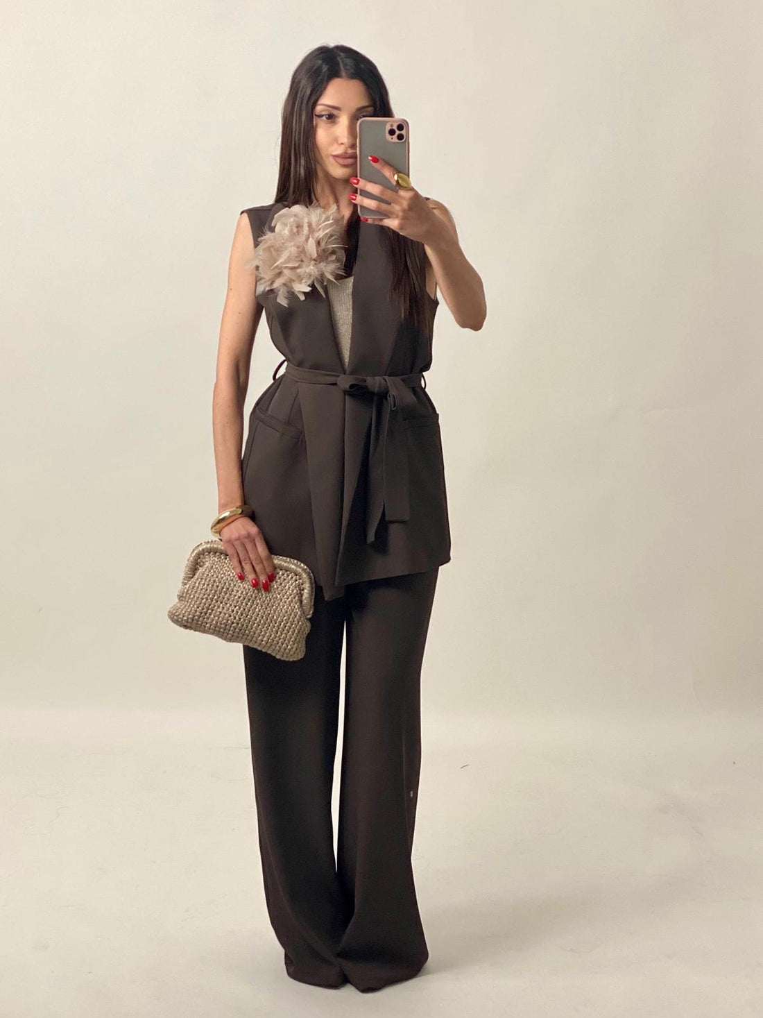 Coordinato "Giselle" Marrone