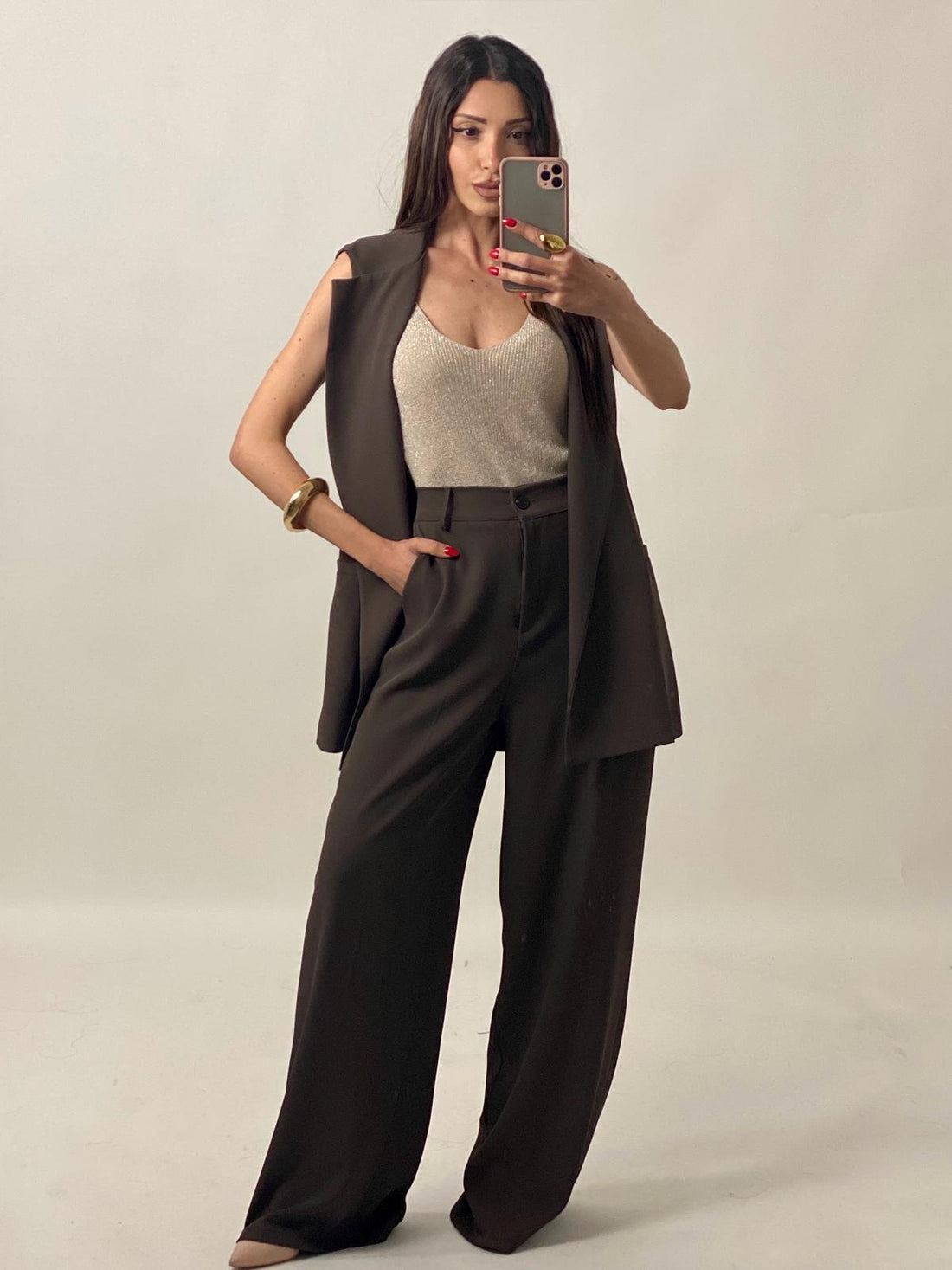 Coordinato "Giselle" Marrone