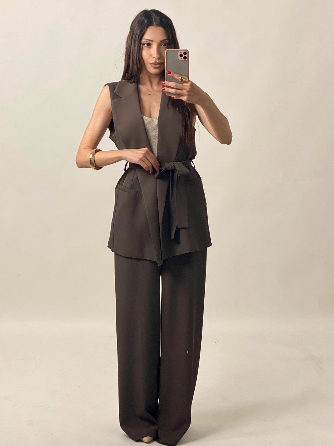 Coordinato "Giselle" Marrone