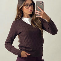 Pullover "Intreccio" Scollo V