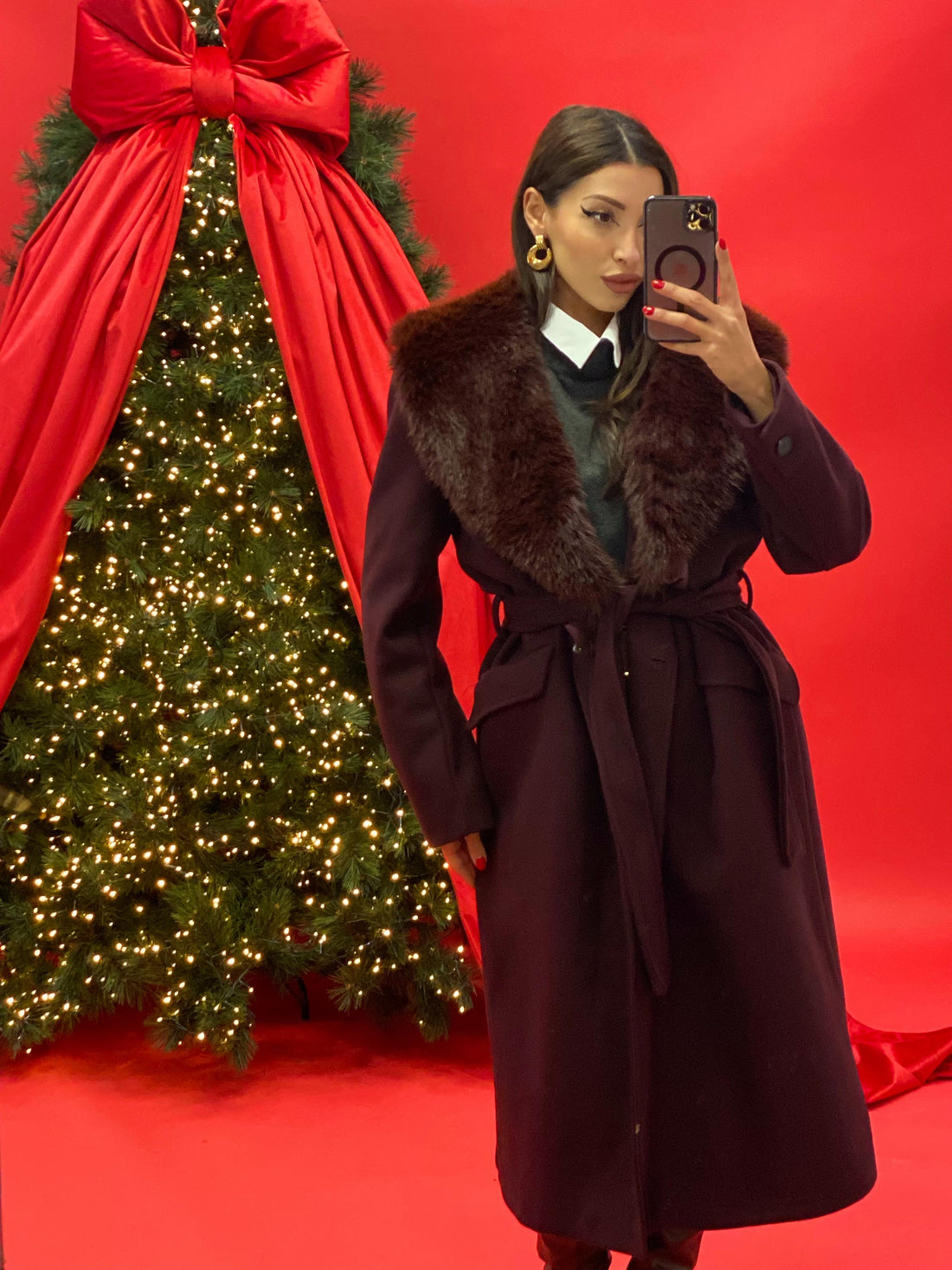 Cappotto "Sofia" Bordeaux