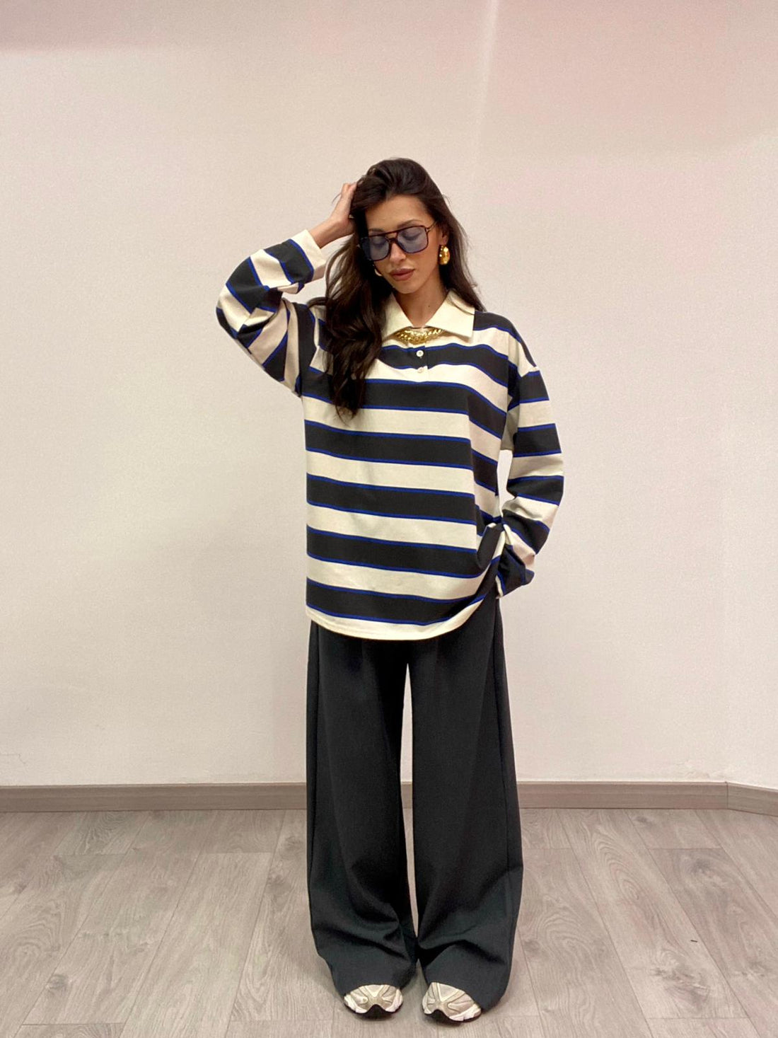 Polo "Diana" Antracite/Blu