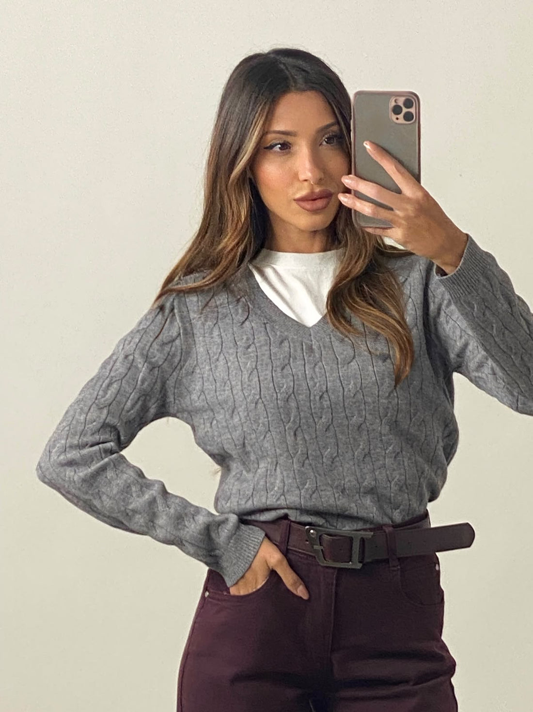 Pullover "Intreccio" Scollo V