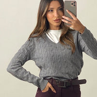 Pullover "Intreccio" Scollo V