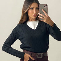 Pullover "Intreccio" Scollo V