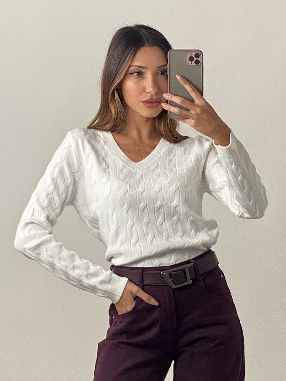 Pullover "Intreccio" Scollo V