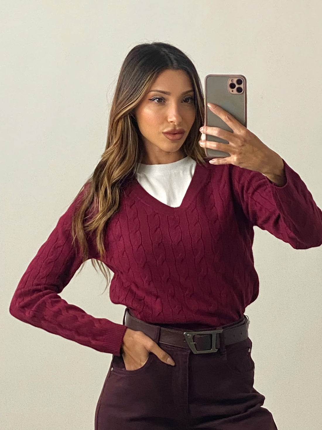Pullover "Intreccio" Scollo V