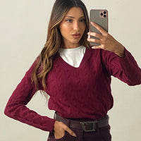Pullover "Intreccio" Scollo V