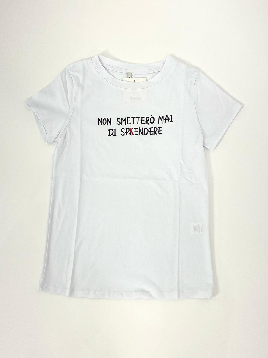T-shirt "Non smetterò mai di spendere"